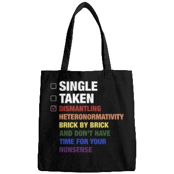 Discover Single Taken Dismantling Heteronormativity Brick B Bags