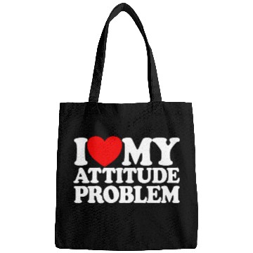 Discover I Love My Attitude Problem Womens Attitude Problem Bags