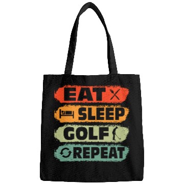 Discover Eat Sleep Golf Repeat Par Bags Golfing