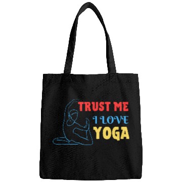 Discover Trust me I love yoga Bags