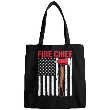 Discover American Flag Patriotic Firefighter Fire Chief Bags