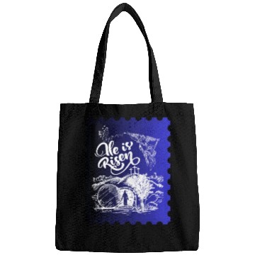 Discover He Is Risen. Angel and singing; Classic drawing Bags