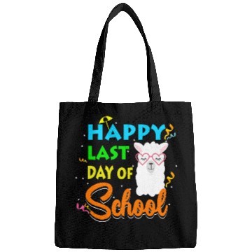 Discover Last Day Of School Alpaca Llama With Sunglasses Bags