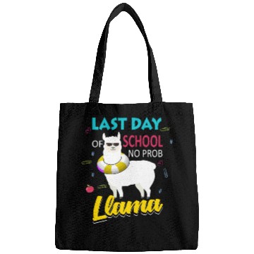 Discover Llama Last Day of School Teacher No Prob Bags