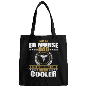 Discover Funny ER Murse Dad For Men Bags