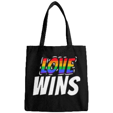 Discover Pride LGBTQ. Love wins Bags