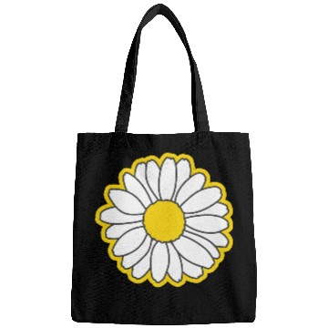 Discover yellow daisy flower Bags
