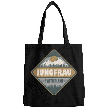 Discover Jungfrau Switzerland Vintage Hiking Design Bags