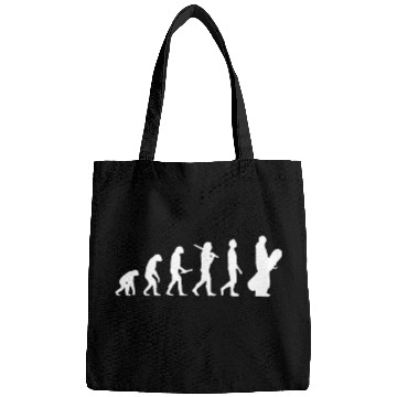 Discover Funny Snowboarding Evolution Gift For Snowboarders Bags