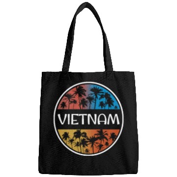 Discover Vietnam Stylish Vacation Souvenir Palm Tree Bags