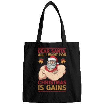 Discover Dear Santa Christmas Gym Training Holiday Workout Bags