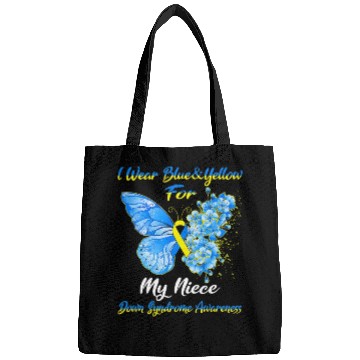 Discover Kids I Wear Blue Yellow For My Niece Down Syndrom Bags