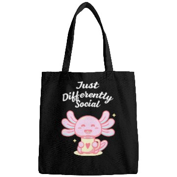 Discover Just Differently Social Nerd Introvert Weird Antis Bags