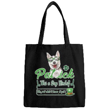 Discover Funny Husky Dog Breed Saint Patricks Day St Paddy Bags