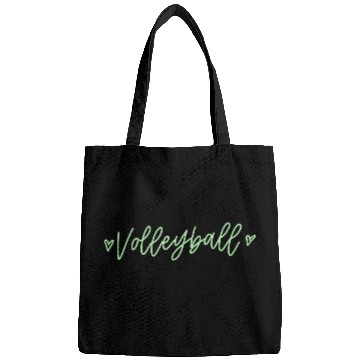 Discover Green Calligraphy Volleyball Bags