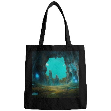 Discover Bioluminescent Underground Landscapes Bags