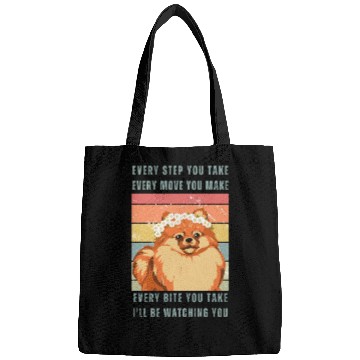 Discover Every Bite You Take - Pomeranian Bags