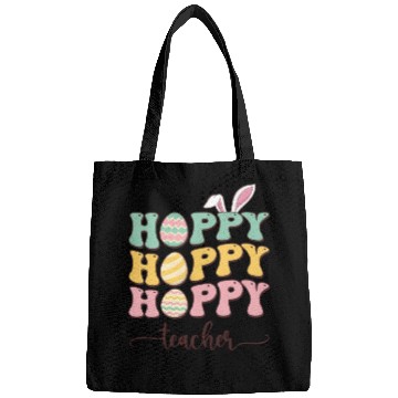 Discover Easter Teacher Bunny Happy Easter Egg Retro Girl Bags