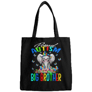 Discover Proud Autism Big Brother Elephant Bags