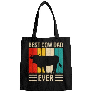 Discover Best dad cow ever Bags