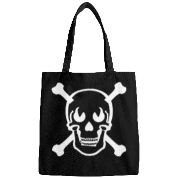 Discover Skull and crossbones design white Bags