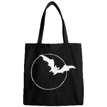 Discover Bat & Moon White Bags
