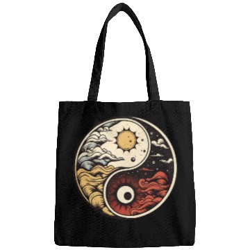 Discover Sun and moon yin yang Bags