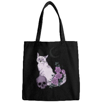 Discover Gothic Cat and Roses Bags