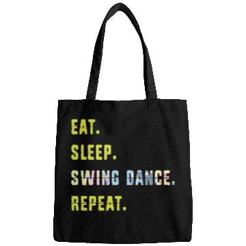 Discover Eat Sleep Dance Repeat Funny Swing Dancing Bags