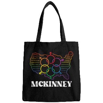 Discover McKinney Pride Month Pride Flag LGBT Community LGB Bags