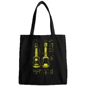 Discover Neon Yellow Ukulele Da Vinci Blueprint Bags