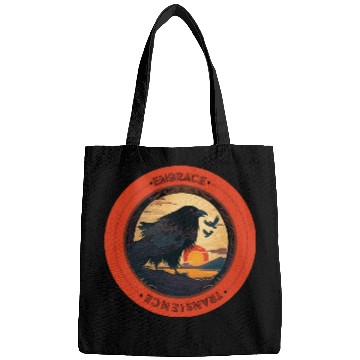 Discover Raven, Sunset : Embrace Transience Bags