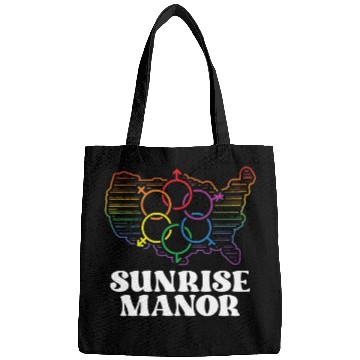 Discover Sunrise Manor Pride Flag Pride Month LGBTQ Flag Bags