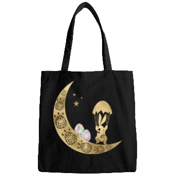 Discover Happy Easter | Golden Cute Bunny With Egg Bags