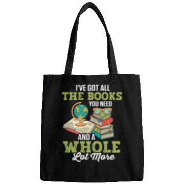 Discover Librarian Bookworm Book Nerd Reading Library Bags