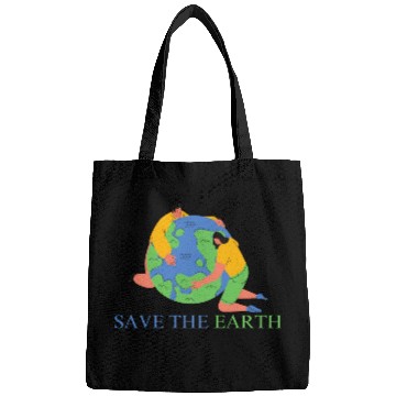 Discover save the earth day Bags