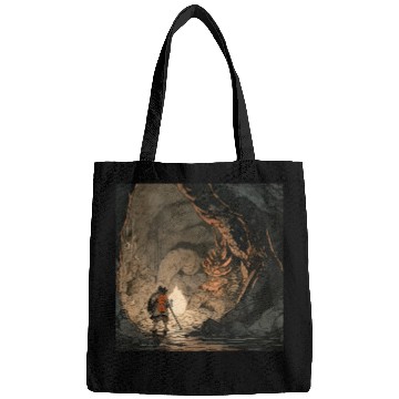 Discover Dragon sleeping in a cave Bags