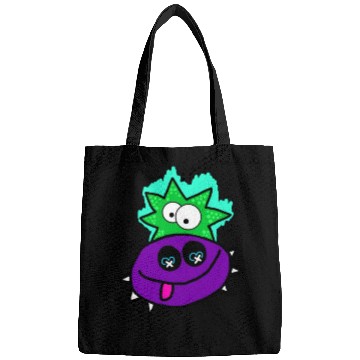 Discover Purple Vibe Star Cartoon Design Bags
