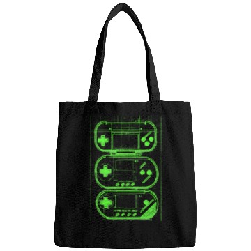 Discover Green Handheld Gaming Blueprint Bags