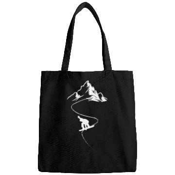 Discover Snowboarder Winter sports Fun Present Bags