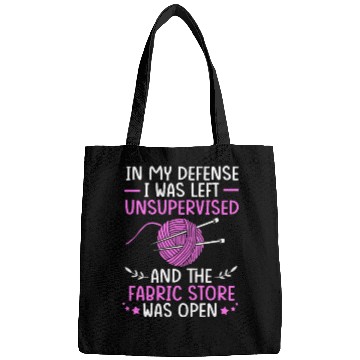 Discover I Was Left Unsupervised Sewing Cross Stitch Bags