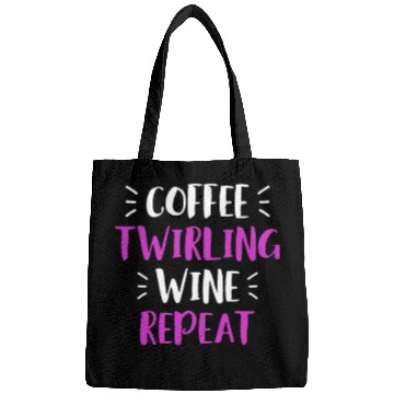 Discover Twirling Coffee Wine Repeat baton Twirler Bags