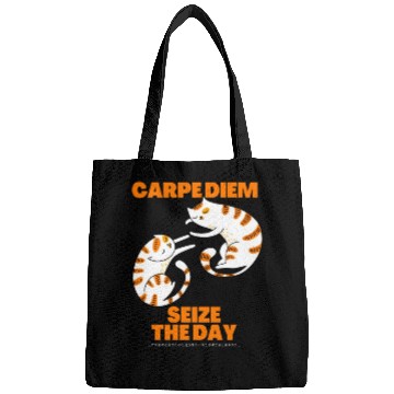 Discover Cats Lover Carpe Diem Seize The Day Bags