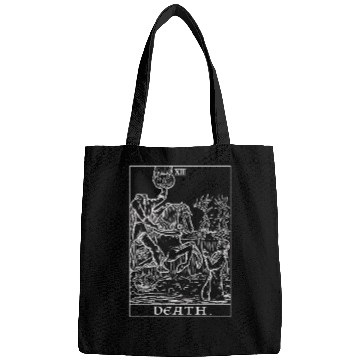 Discover Death Tarot Card Terror Tarot Shadow Edition Bags