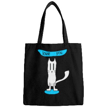Discover love you I love cat Bags