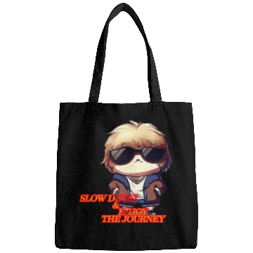 Discover Cool Sloth "Slow down and enjoy the journey" Bags
