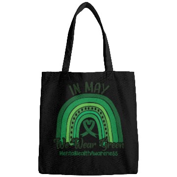 Discover In May We Wear Green Mental Health Bags