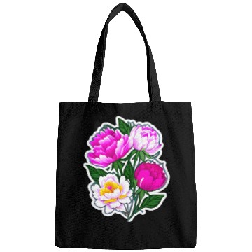 Discover Peony Flower Art Bags