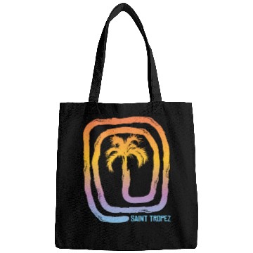Discover Cool Saint Tropez Palm Tree Souvenir Vacation Bags