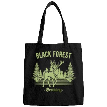 Discover Black Forest Germany Deer With Trees Swabia Bags